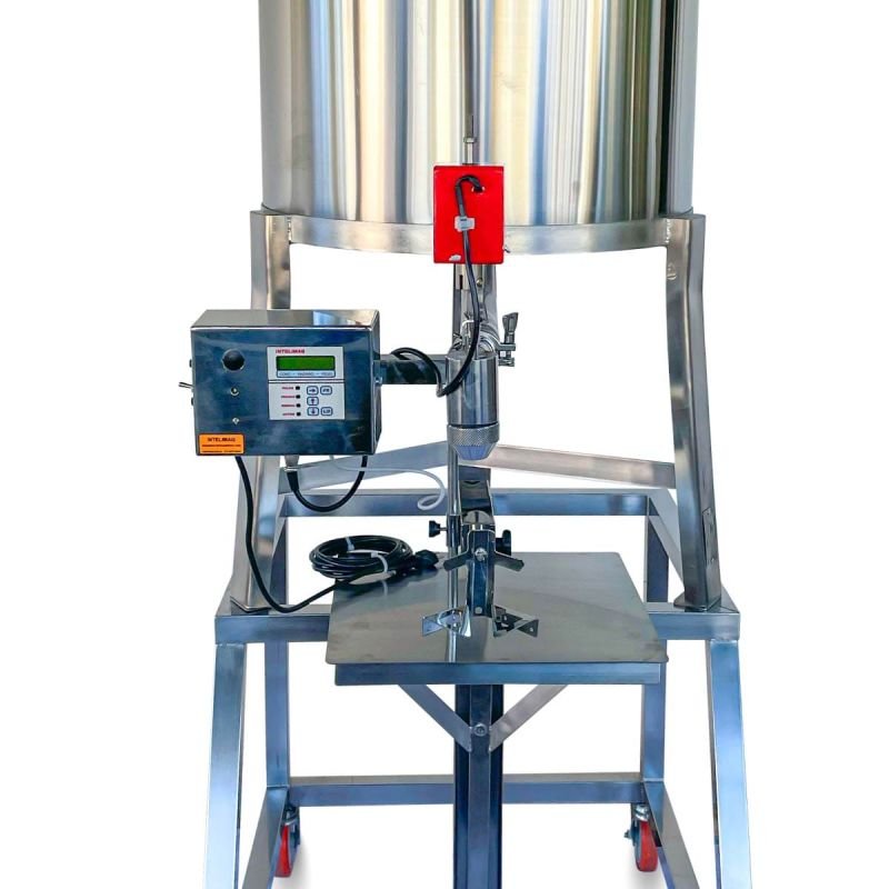 TANQUE DECANTADOR DE MEL 250 KG - C/ SUPORTE PARA ENVASADORA - FUNDO CÔNICO